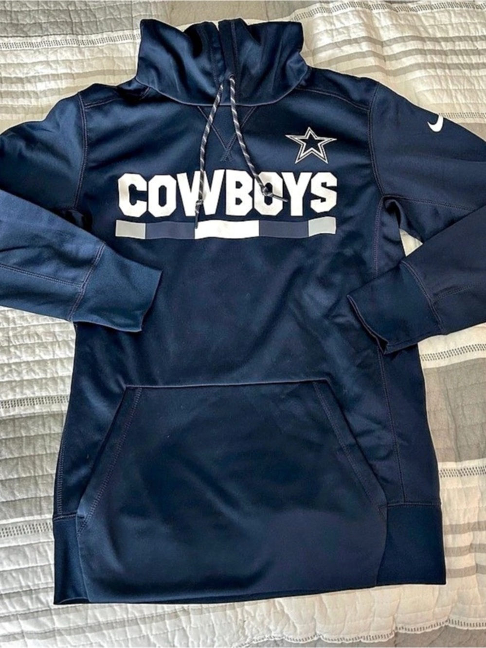 Nike Dallas Cowboys Nike On Field Dri-Fit Pullover Hoodie Size Small